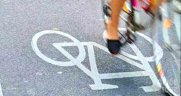 Pisa ciclabile a Berlino.